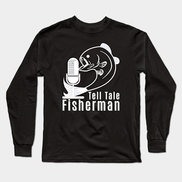 Microfish White Long Sleeve T-Shirt by Tell Tale Fisherman